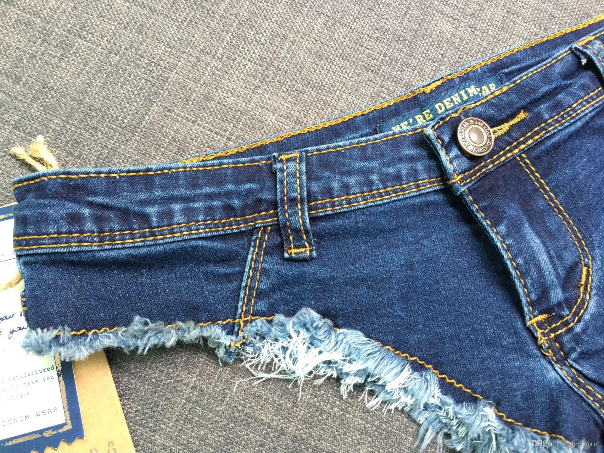 2020 women jeans Shorts Micro Sexy Hot Mini Denim Shorts Women Low Waist Summer Jeans Short Feminino 2019