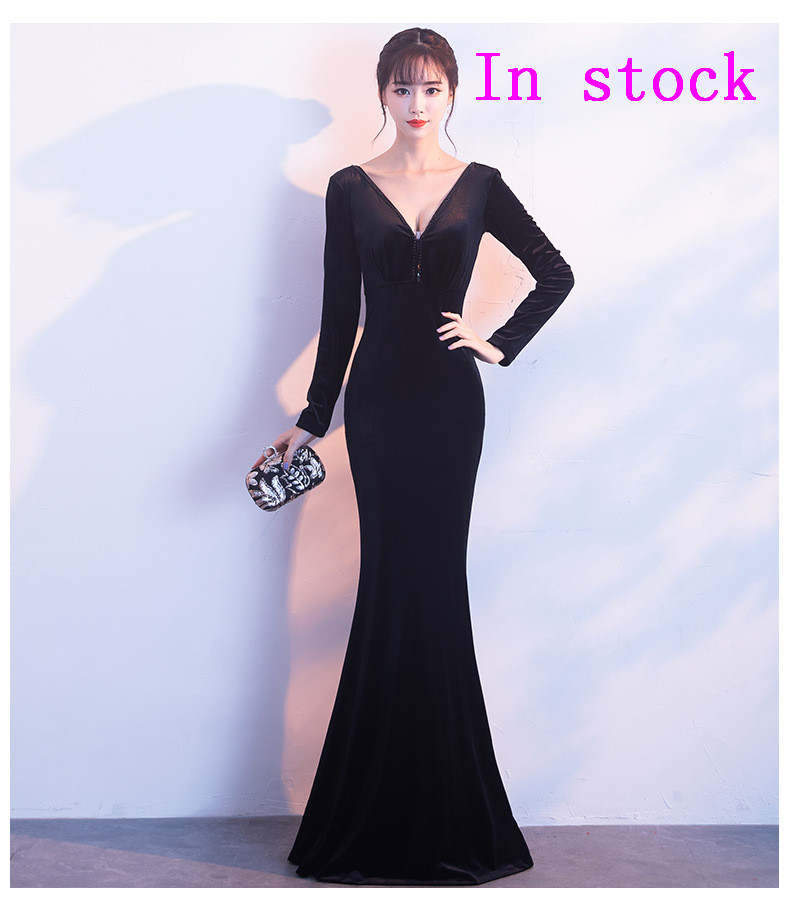 Long Prom Dress 2018 Gorgeous Sheer Scalloped Long Sleeve Prom dress Top Lace Beading, Black
Long Prom Dress 2018 Gorgeous Sheer Scalloped Long Sleeve Prom dress Top Lace Beading, Black