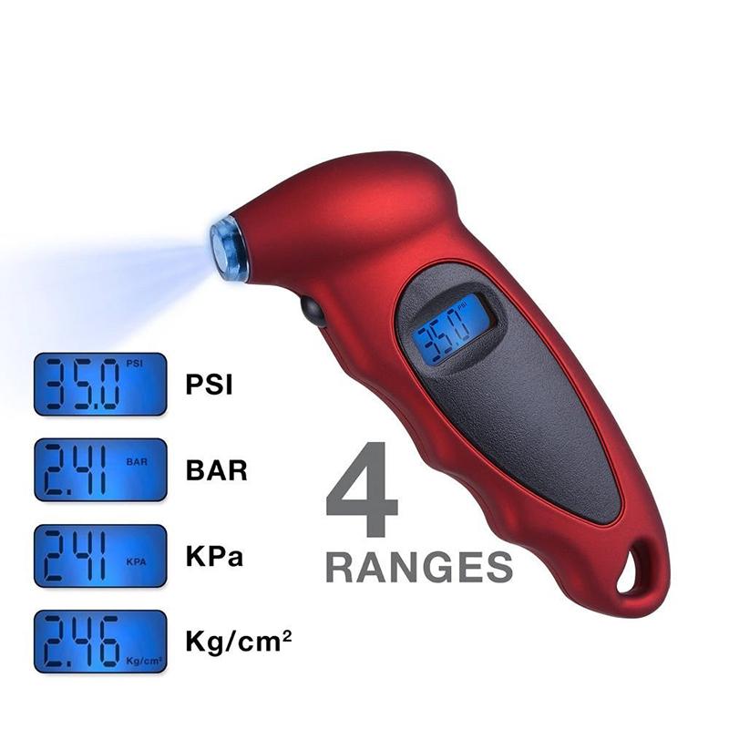 Digital Tyre Pressure Gauge Tester LCD Tire Testing Tool Safety Kit TPMS Pneumatic Tools for Car Motorcycle Bike
