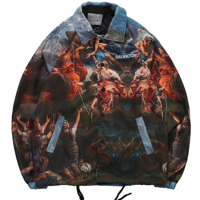 Vintage Pattern Full Printed Jacket Men Hip Hop Streetwear Track Coaches Jackets Windbreaker Sports Casual Rapper Rock Jacket, Blue
Vintage Pattern Full Printed Jacket Men Hip Hop Streetwear Track Coaches Jackets Windbreaker Sports Casual Rapper Rock Jacket, Blue