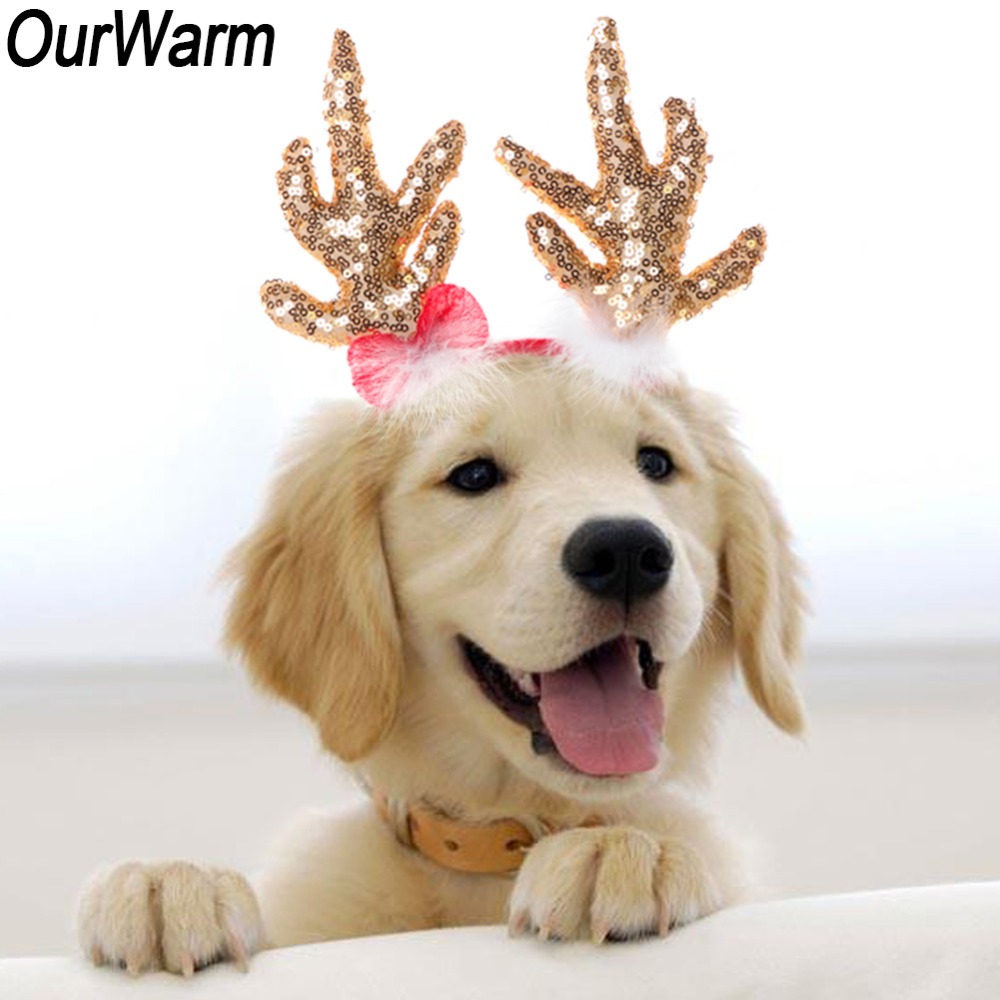 Reindeer Christmas Headbands Deer Horns Head Adornment Christmas Decorations on the Head Hair Accessories New Year Decorations