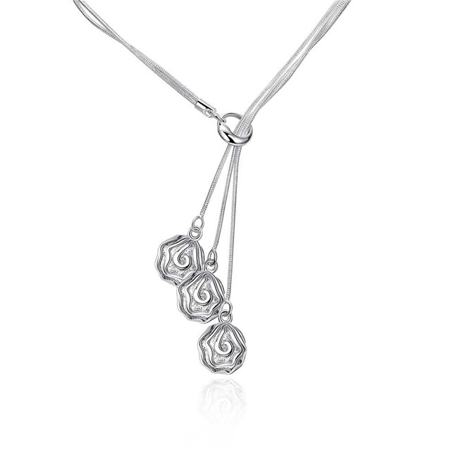 Plated sterling silver necklace 18 inches Tai Chi hanging three roses necklace DHSN049 ; 925 silver plate Pendant Necklaces jewelry
Plated sterling silver necklace 18 inches Tai Chi hanging three roses necklace DHSN049 ; 925 silver plate Pendant Necklaces jewelry