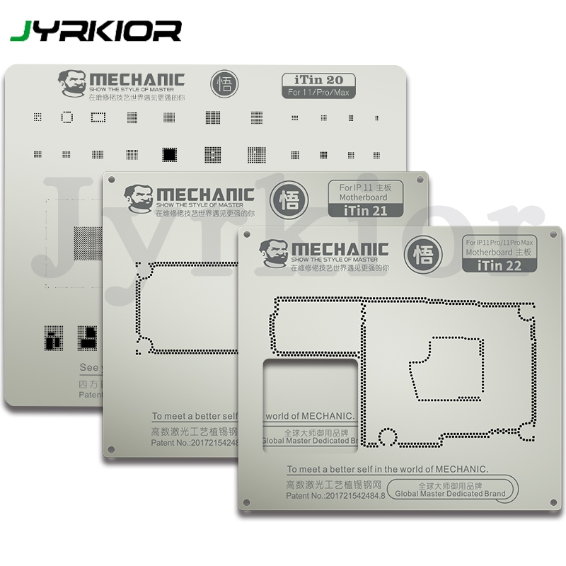 Mechanic iTin Baseband RF IC Steel Mesh BGA Reballing Stencil For 5/5S/6/6S/6P/6SP/7/7P/X/X/XS MAX Planting Tin Template
Mechanic iTin Baseband RF IC Steel Mesh BGA Reballing Stencil For 5/5S/6/6S/6P/6SP/7/7P/X/X/XS MAX Planting Tin Template