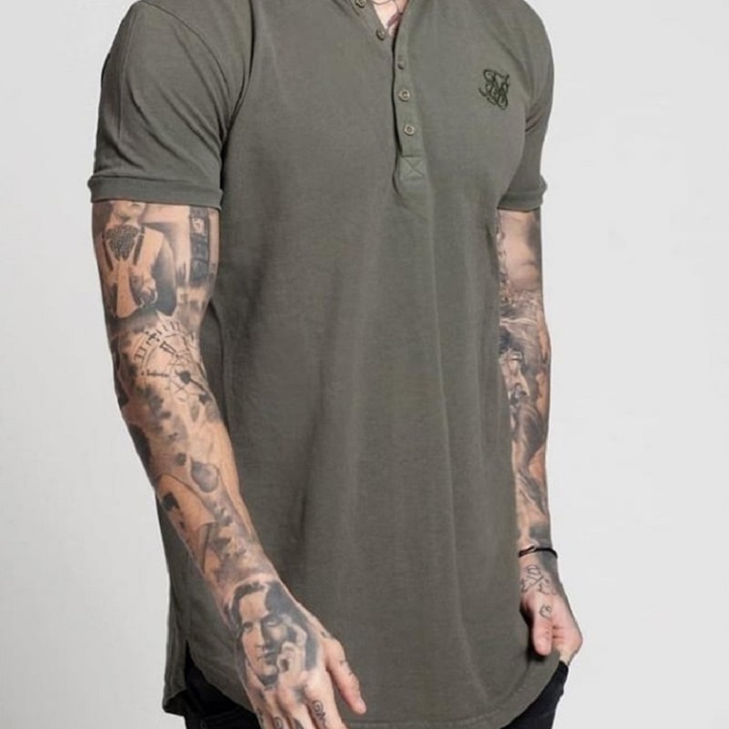 T-Shirt Spring Cotton Sik Silk T Shirt Solid Color Tshirt Short Sleeve Siksilk Top Men Tee Shirts MX200611