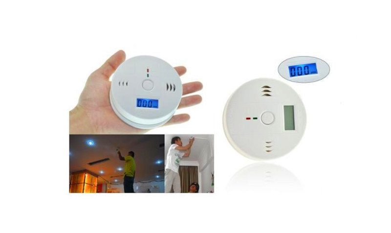 Carbon Monoxide Detector Alarm With LCD Digital Display Gas Warning Sensor For Home Security Alarm System
