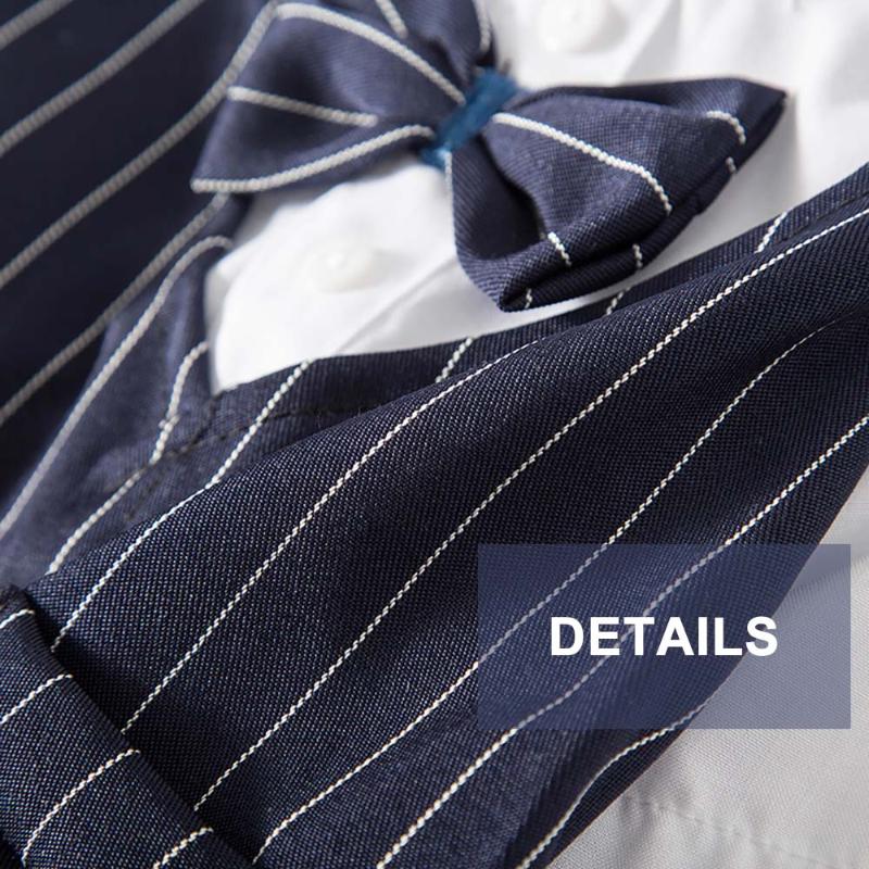 Gentleman Dog Clothes Wedding Suit Formal Shirt For Small Dogs Bowtie Tuxedo Pet Outfit Halloween Christmas Costume For Cats