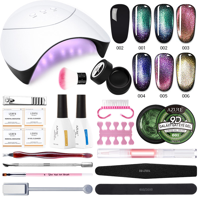 Beauty 23Pcs/Lot Galaxy Cat Eye Chameleon Gel Polish Soak Off UV/LED With Black Base 36W Z3 Led Lamp Base Top Coat Sets, 9pcs kit
Beauty 23Pcs/Lot Galaxy Cat Eye Chameleon Gel Polish Soak Off UV/LED With Black Base 36W Z3 Led Lamp Base Top Coat Sets, 9pcs kit