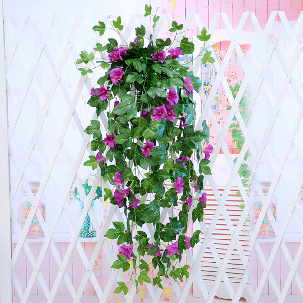 1pc Artificial Morning Glory Vine Hanging Wall Plant Garland Fake Garden Wall Fence Window Greenery Leaf Artificial Plants Decor, White
1pc Artificial Morning Glory Vine Hanging Wall Plant Garland Fake Garden Wall Fence Window Greenery Leaf Artificial Plants Decor, White