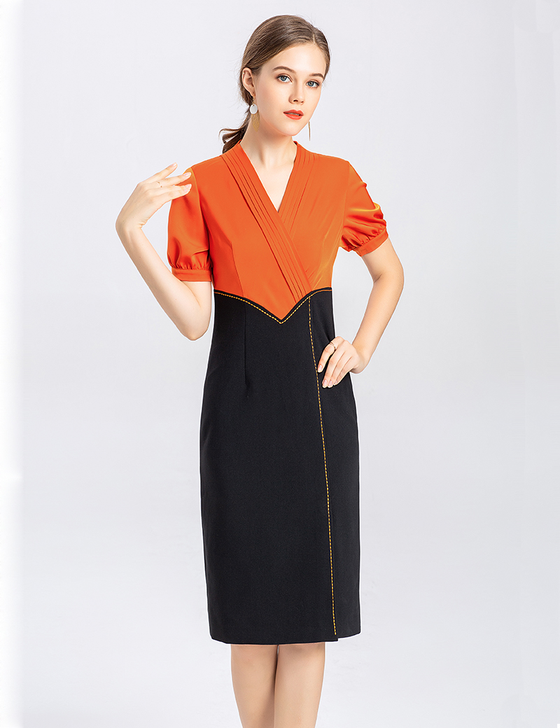 Color Block Women Sheat Dress Pleated Short Sleeve OL Office Lady Work Dresses 01HX9137, Green
Color Block Women Sheat Dress Pleated Short Sleeve OL Office Lady Work Dresses 01HX9137, Green