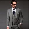 Fashion classic dark gray lapel groomsmen wedding tuxedo formal suits custom and men's business suits (jacket + pants + vest), Blue
Fashion classic dark gray lapel groomsmen wedding tuxedo formal suits custom and men's business suits (jacket + pants + vest), Blue
