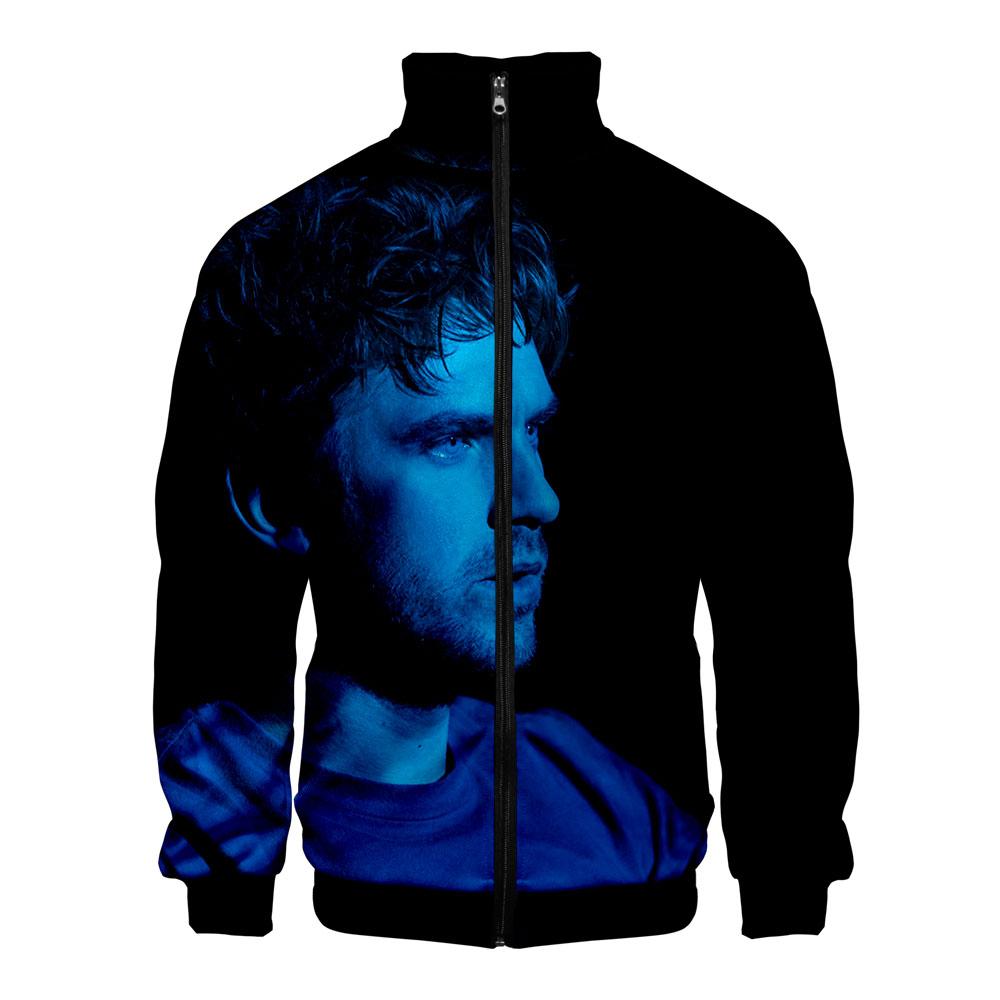 3D Legion Collar Zipper Man's Jacket Hoodie Off Multiple Colors And White Harajuku Winter Male Windbreakers Plus Size 4X