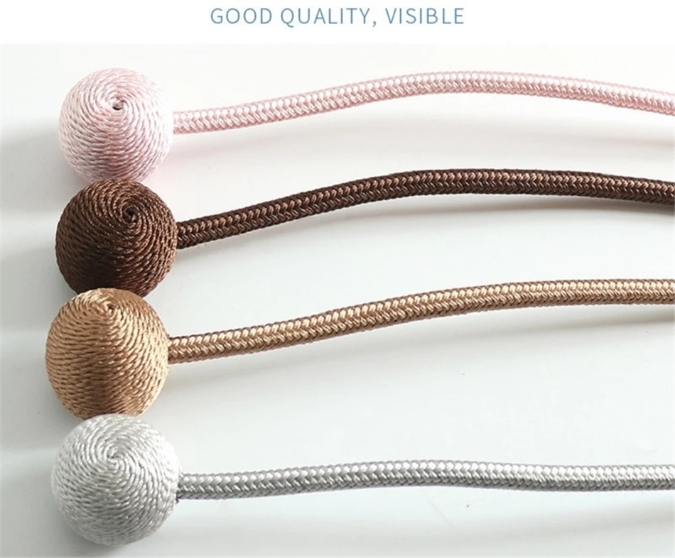 Magnetic Ball New Pearl Curtain Simple Tie Rope Accessory Rods Accessoires Backs Holdbacks Buckle Clips Hook Holder Home Decor9437173