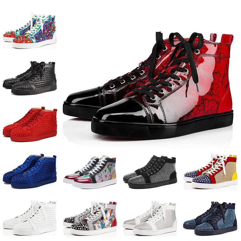 Fashion Designer Brand Red Bottoms Studded Spikes Flats shoes For Men Women black white blue Party Lovers Genuine Leather casual Sneakers
Fashion Designer Brand Red Bottoms Studded Spikes Flats shoes For Men Women black white blue Party Lovers Genuine Leather casual Sneakers