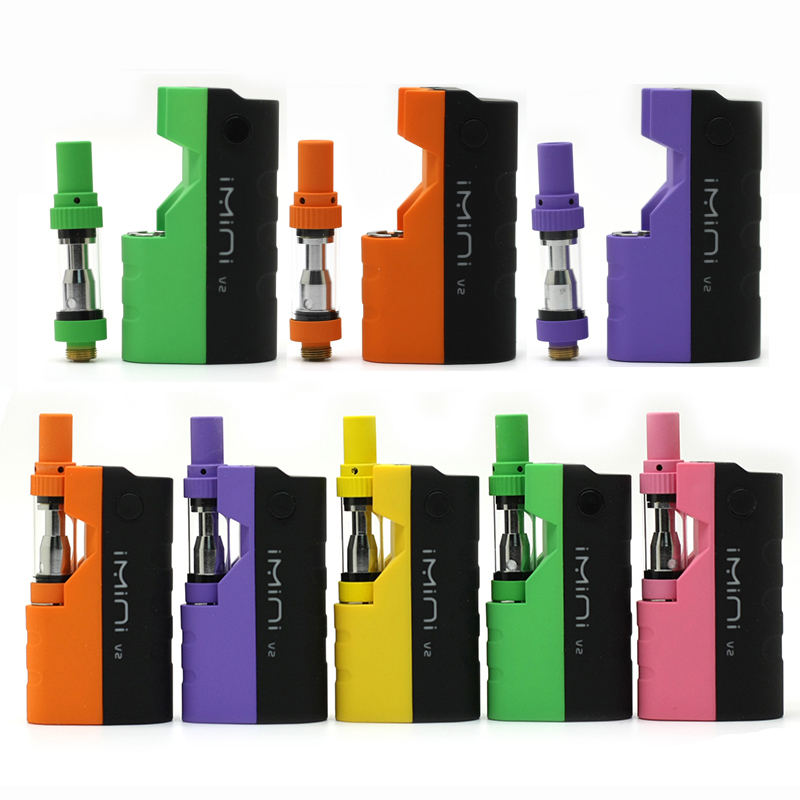 Original Imini V2 Mod Kit 650mAh Vape Kits VV Battery With LED Lights 0.5ml 1.0ml Cartridges 11 Colors Vaporizer, Multi
Original Imini V2 Mod Kit 650mAh Vape Kits VV Battery With LED Lights 0.5ml 1.0ml Cartridges 11 Colors Vaporizer, Multi