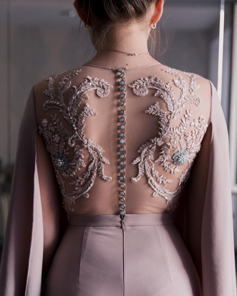 New Arrival Prom Dresses with Wrap Women Jumpsuits Lace Appliqued Ankle Length Beaded Elegant Evening Formal Dress 2019