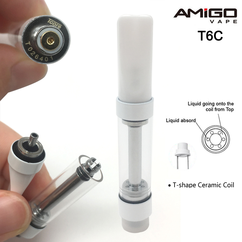 Original Amigo T6C Vape Cartridges Empty Vape Pen Carts Pressed-in Tip 510 Oil Cartridges 1ml T-shape Ceramic Coil Glass Tanks Vaporizer
Original Amigo T6C Vape Cartridges Empty Vape Pen Carts Pressed-in Tip 510 Oil Cartridges 1ml T-shape Ceramic Coil Glass Tanks Vaporizer