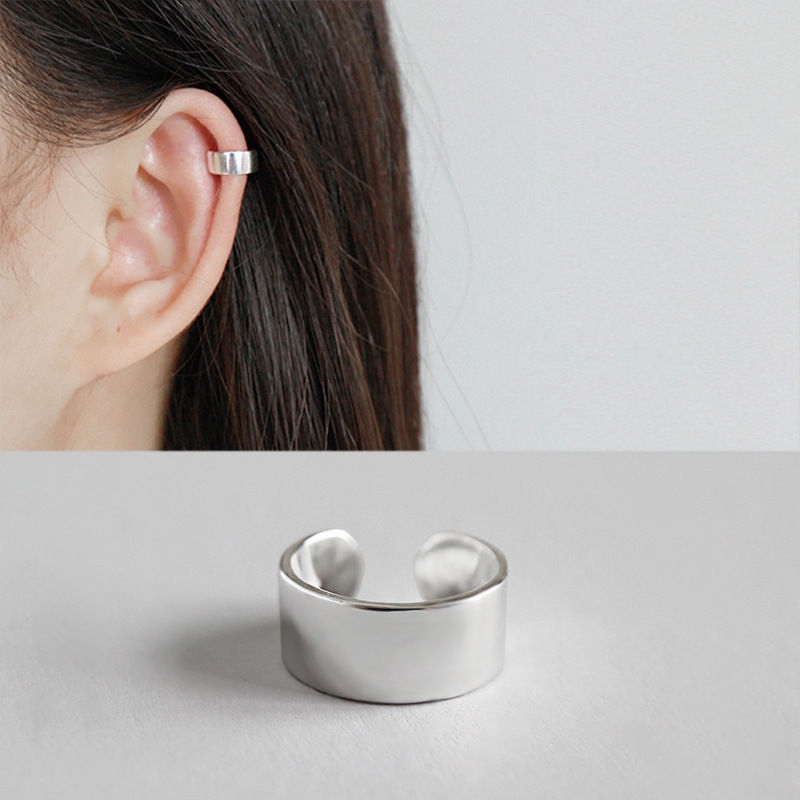 ONLY 1PC dia.10mm (No pierced) Authentic 925 Sterling silver Geometric Wider 5mm polished rounded CLIP Earrings Fine jEWELRY E13
ONLY 1PC dia.10mm (No pierced) Authentic 925 Sterling silver Geometric Wider 5mm polished rounded CLIP Earrings Fine jEWELRY E13