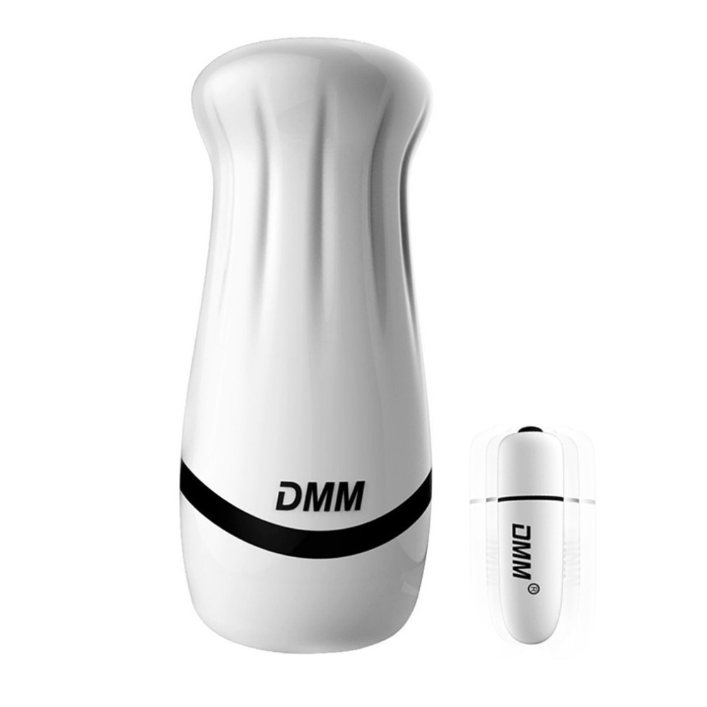 DMM 3D Realistic Pussy Male Masturbator Vibrator Soft Silicone Vagina Vibrating Masturbation Cup Stimulator Sex Toy For Men C18112801