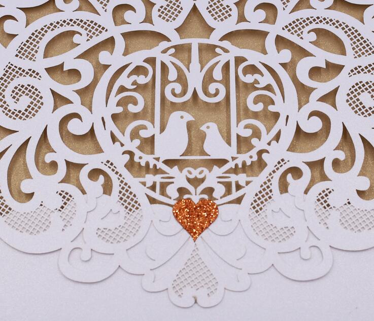 Laser Cut Invitation Card Bird Love Wedding Invitation Cards Greeting Cards Postcard Elegant Engagement Wedding Invitation Card