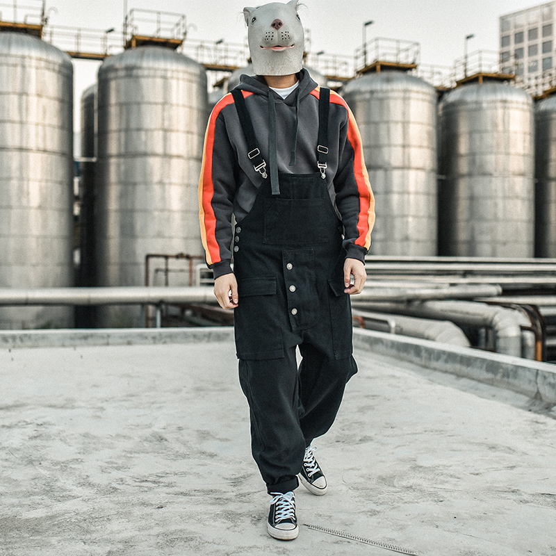 2018 New Men' clothing Hair Stylist Retro harem casual pants Bib Pants Suspenders jumpsuit costumes, Black
2018 New Men' clothing Hair Stylist Retro harem casual pants Bib Pants Suspenders jumpsuit costumes, Black