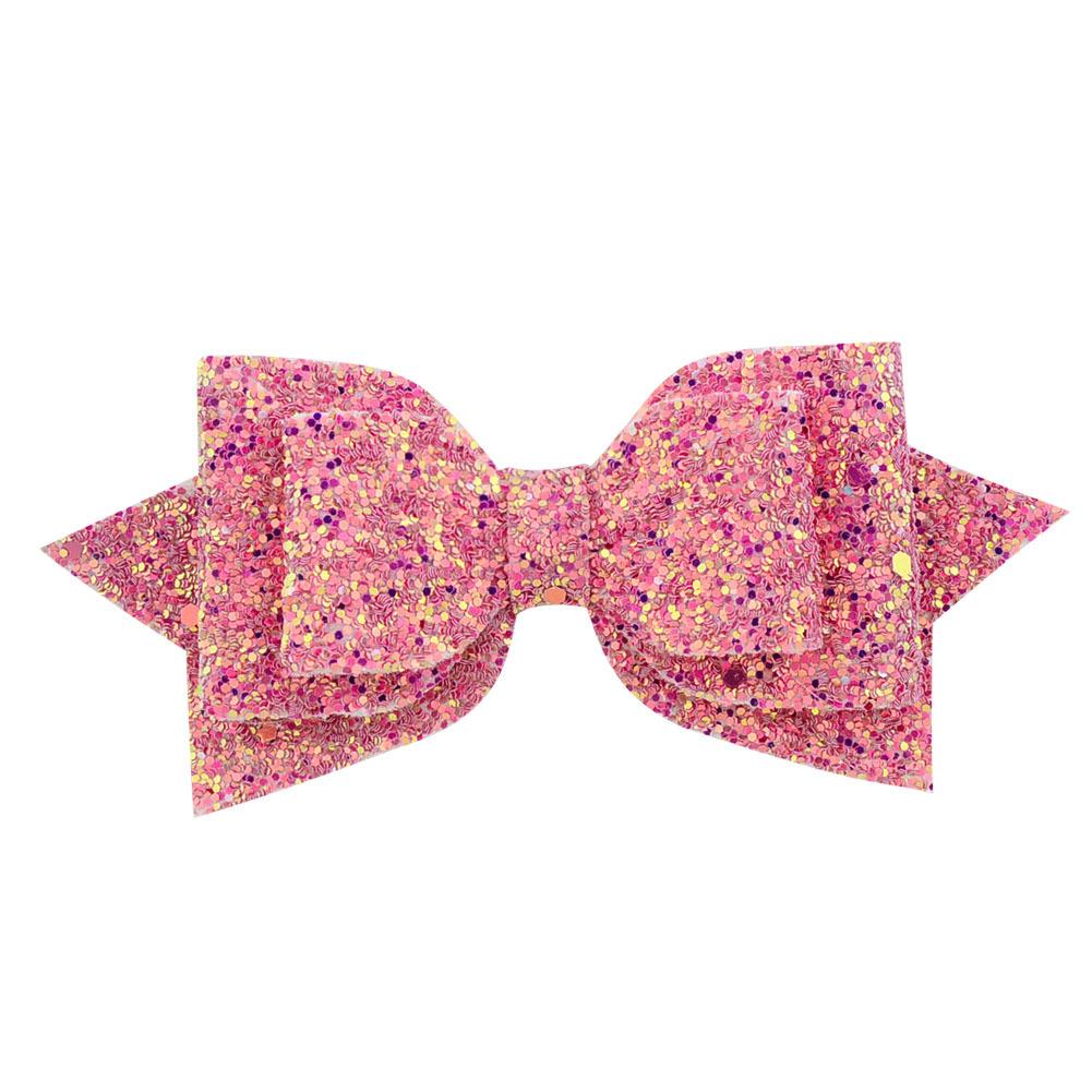 5 Inch Baby Girl Glitter Hair Bow Kids Hairpins Clip For Children Hair Accessories TS206