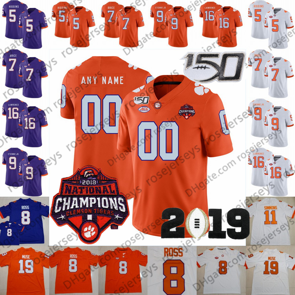 Customized 2019 Clemson Tigers #14 Diondre Overton 22 Will Swinney 81 Drew 26 Sheridan Jones 88 Braden Galloway Men Youth Kid Jersey 4XL, Purple with 2018 champions patch
Customized 2019 Clemson Tigers #14 Diondre Overton 22 Will Swinney 81 Drew 26 Sheridan Jones 88 Braden Galloway Men Youth Kid Jersey 4XL, Purple with 2018 champions patch