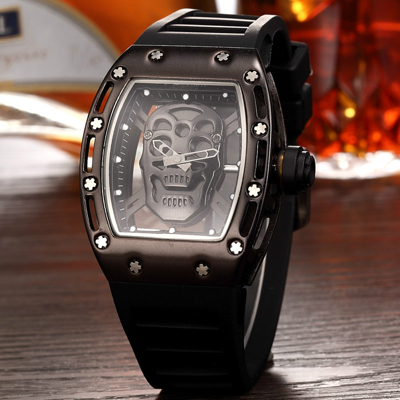 High Quality Mens Luxury Watch Casual Fashion Skeleton Watches men Luxury Army Skull sport quartz watch, L4
High Quality Mens Luxury Watch Casual Fashion Skeleton Watches men Luxury Army Skull sport quartz watch, L4