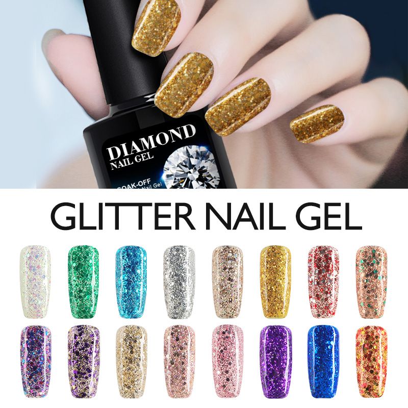 Modelones 10ML 3D Diamond Glitter Nail Varnish Long Lasting Gel Polish UV LED Nail Gel Polish Soak-off Glod Color Lacquers, 3521
Modelones 10ML 3D Diamond Glitter Nail Varnish Long Lasting Gel Polish UV LED Nail Gel Polish Soak-off Glod Color Lacquers, 3521