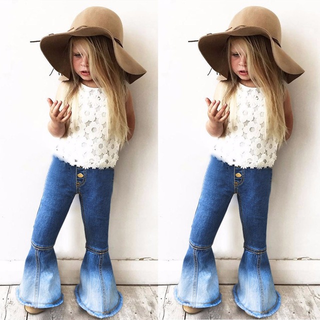 2019 New Fashion Retro Splice Children Infant kid Girls Vintage Jeans Patchwork Bell-bottoms Denim Pants Trousers winter clothes, Blue
2019 New Fashion Retro Splice Children Infant kid Girls Vintage Jeans Patchwork Bell-bottoms Denim Pants Trousers winter clothes, Blue