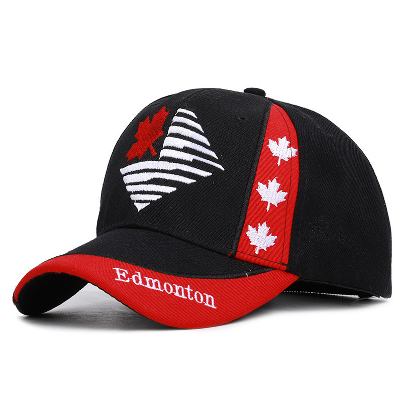 I Love Canada Embroidery Women Baseball Cap Flag Of Canada Hat Snapback Adjustable Mens Casquette caps