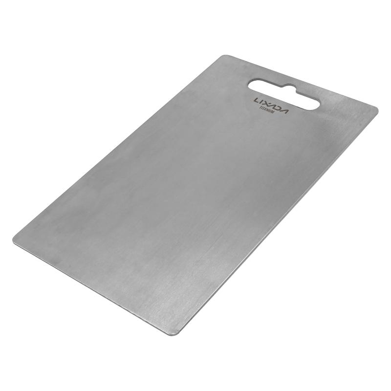 Lixada 1.8MM Thick Titanium Cutting Board for Home Kitchen Cooking Outdoor Chopping board kneading Camping Cookware
Lixada 1.8MM Thick Titanium Cutting Board for Home Kitchen Cooking Outdoor Chopping board kneading Camping Cookware