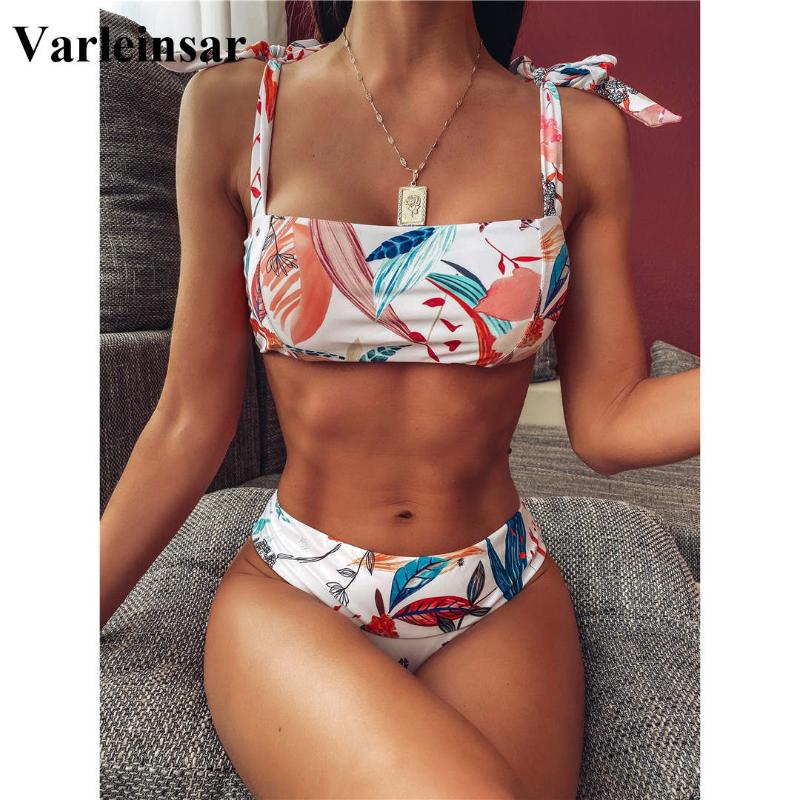2020 New Sexy White Printed Bikini Women Swimwear Female Swimsuit Two-pieces Bikini Set Mid Waist Bather Bathing Suit Swim V1820
2020 New Sexy White Printed Bikini Women Swimwear Female Swimsuit Two-pieces Bikini Set Mid Waist Bather Bathing Suit Swim V1820