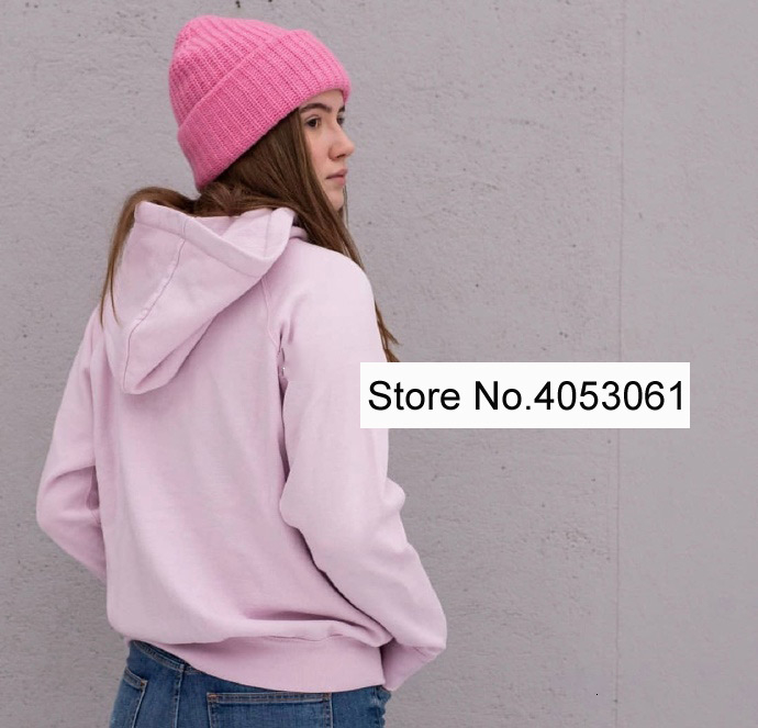 Latest Pink/Grey Letter Flocking Printed Hoodies - 2019ss Women/Ladies Drawstring Sweatshirt Pullover Top LY191115