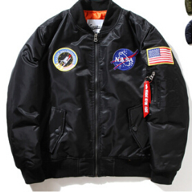 Fashion- Men MA1 Bomber Jackets Spring Autumn Flight Pilot Jacket Coat Embroidery Baseball Coats
