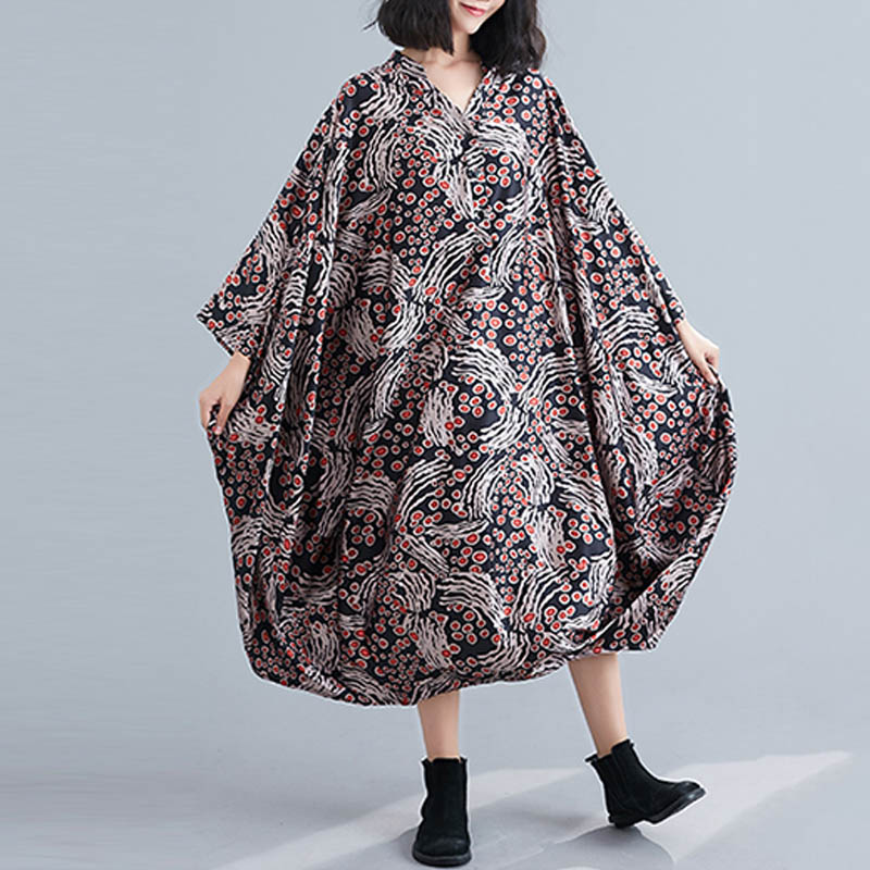 Plus Size Floral Satin Print Dress Women 2020 Ethnic Vintage Dress 5XL 6XL 7XL Batwing Loose Robe Femme Long Ladies Dresses, Photo color 3
Plus Size Floral Satin Print Dress Women 2020 Ethnic Vintage Dress 5XL 6XL 7XL Batwing Loose Robe Femme Long Ladies Dresses, Photo color 3