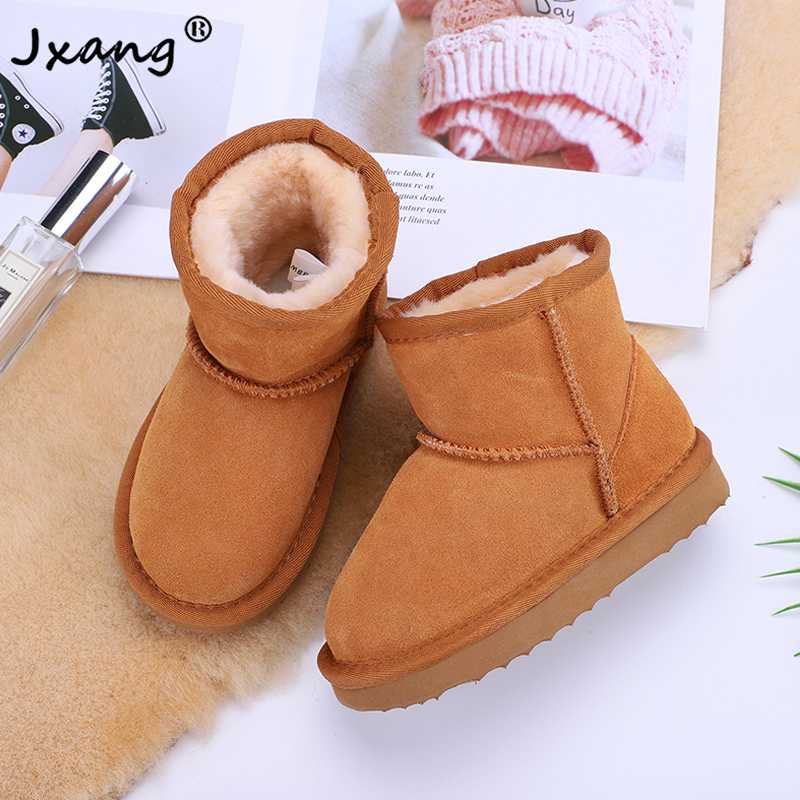 JXANG 2020 new genuine leather wool snow boots children high quality Australian boots boys and girls winter warm, Purple
JXANG 2020 new genuine leather wool snow boots children high quality Australian boots boys and girls winter warm, Purple