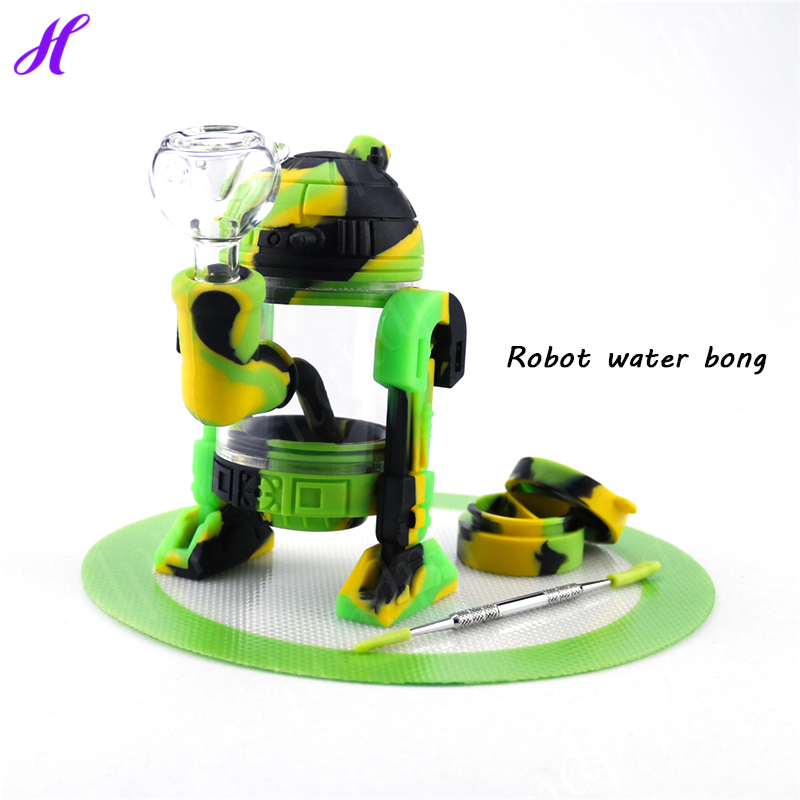 SILICLAB Robot Shape Silicone Smoking Pipe Exclusive Smok Bubbler Pipe Unbreakable Dry Herb Glass Water Bong Factory wholesale
SILICLAB Robot Shape Silicone Smoking Pipe Exclusive Smok Bubbler Pipe Unbreakable Dry Herb Glass Water Bong Factory wholesale