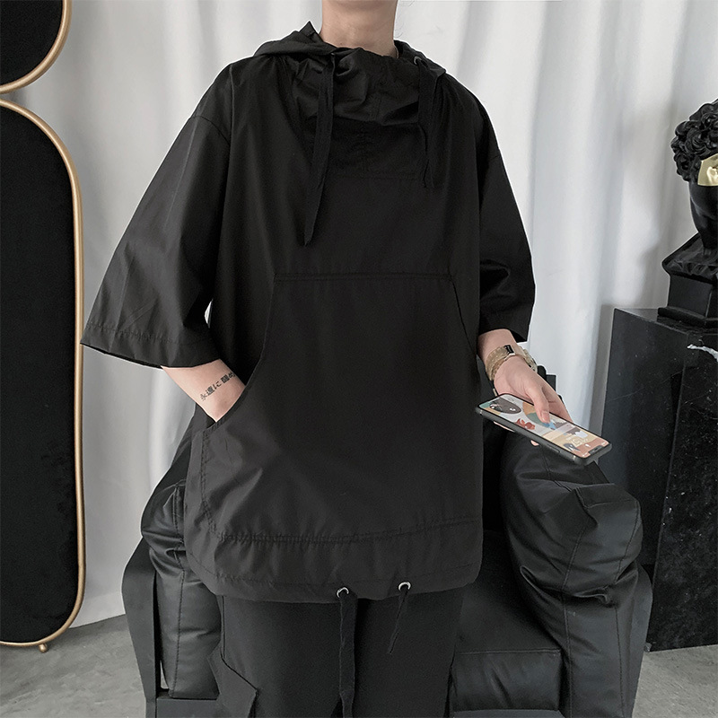 Summer Short Sleeve Hooded T Shirt for Men Women Korean Clothes Hip Hop Black Tshirt Punk Streetwear Tee with Hood Harajuku
Summer Short Sleeve Hooded T Shirt for Men Women Korean Clothes Hip Hop Black Tshirt Punk Streetwear Tee with Hood Harajuku