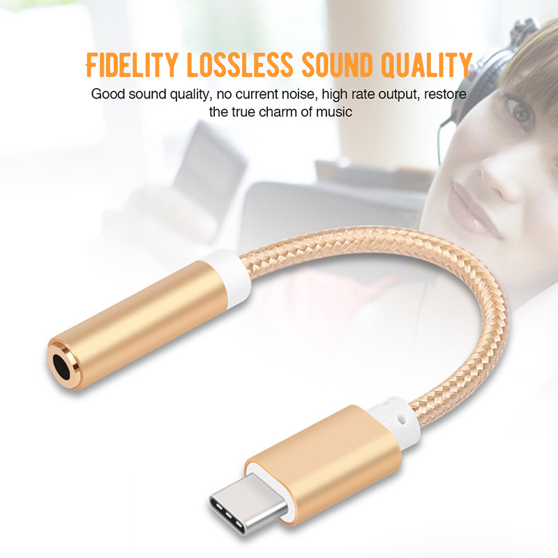 Type-C Type C to 3.5mm Headphone Jack Adapter Earphone Audio Cable Conventor for Xiaomi Huawei Smartphone
Type-C Type C to 3.5mm Headphone Jack Adapter Earphone Audio Cable Conventor for Xiaomi Huawei Smartphone