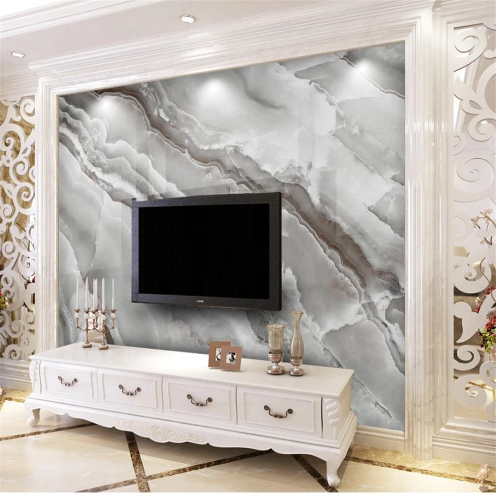 Modern 3d murals wallpaper for living room new high-definition marble stone wallpapers background wall