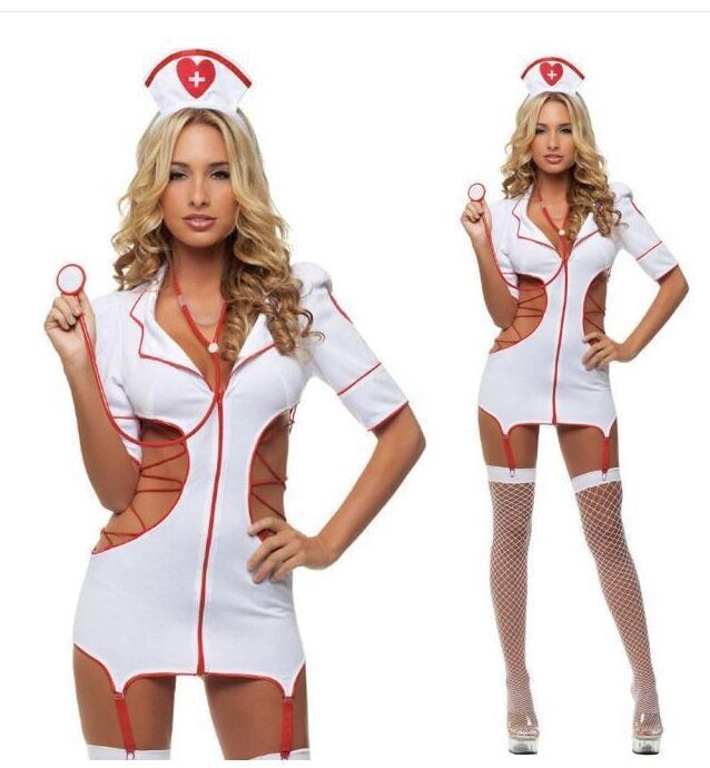 Foreign Trade in Europe and America Sexy Underwear Nurse Uniform Suit Game Cosplay Role-Playing Costume, White
Foreign Trade in Europe and America Sexy Underwear Nurse Uniform Suit Game Cosplay Role-Playing Costume, White