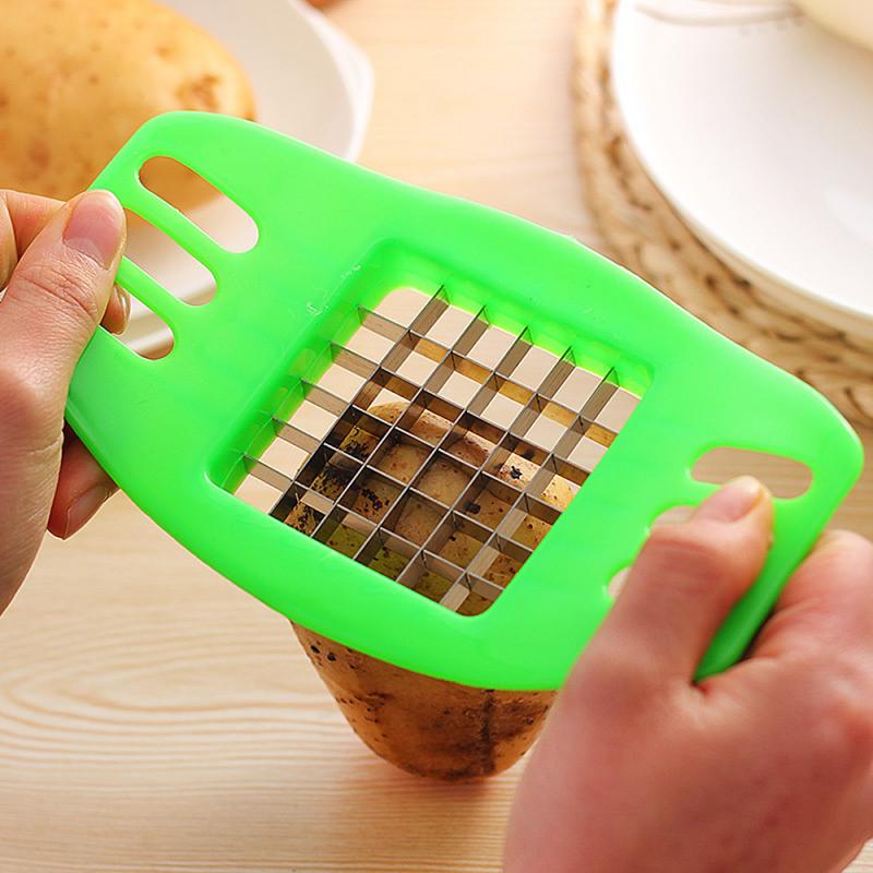 Potato Chip Cutter Stainless Steel Cutter Potatoes Cutter Chopper Chips Making Tool Kitchen Gadgets Accessories Wholesale
Potato Chip Cutter Stainless Steel Cutter Potatoes Cutter Chopper Chips Making Tool Kitchen Gadgets Accessories Wholesale