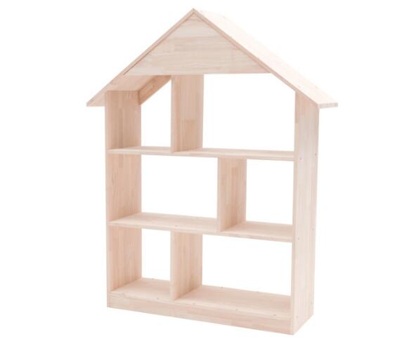 Children Cabinets Nordic ins style landing house bookshelf children's baby room storage decoration solid wood rack