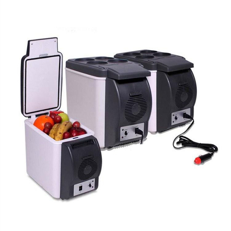 

12V 6L Capacity Portable Car Refrigerator Cooler Warmer Truck Thermoelectric Electric Fridge