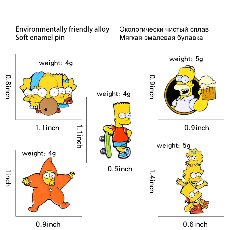 And Pin Pin Gift Different Enamel Models The Jewelry Brooches Simpsons Friends Cartoon Character Lapel For Kids Gpklo, Silver
And Pin Pin Gift Different Enamel Models The Jewelry Brooches Simpsons Friends Cartoon Character Lapel For Kids Gpklo, Silver