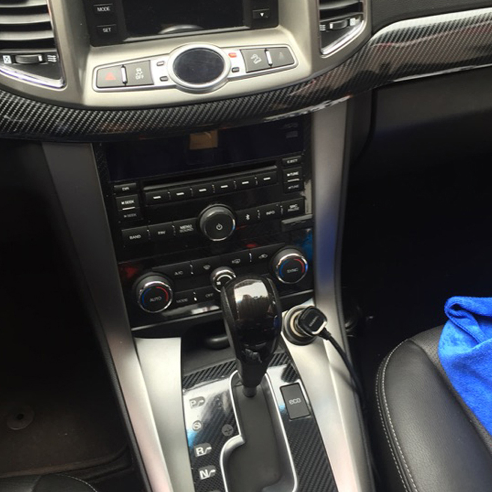 For Chevrolet CAPTIVA 2012-2017 Interior Central Control Panel Door Handle 3D/5D Carbon Fiber Stickers Decals Car styling Accessorie