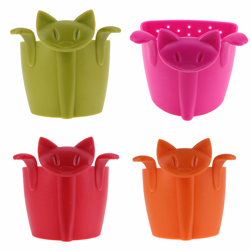 Coffee Tea Infuser Teapot Tea Strainer Cartoon Animal Kitten Plastic Teabags Filter Drinkware Coffee Tea Accessories
Coffee Tea Infuser Teapot Tea Strainer Cartoon Animal Kitten Plastic Teabags Filter Drinkware Coffee Tea Accessories