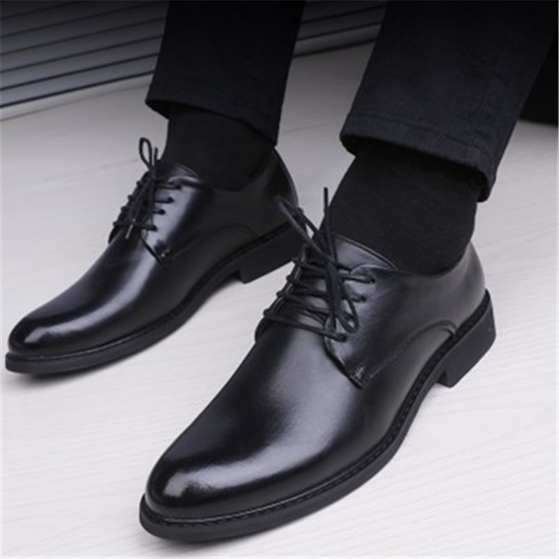 Hot Sale- leather classic brown dress italian shoes men office coiffeur atos formal cuero hombre chaussure homme mariage