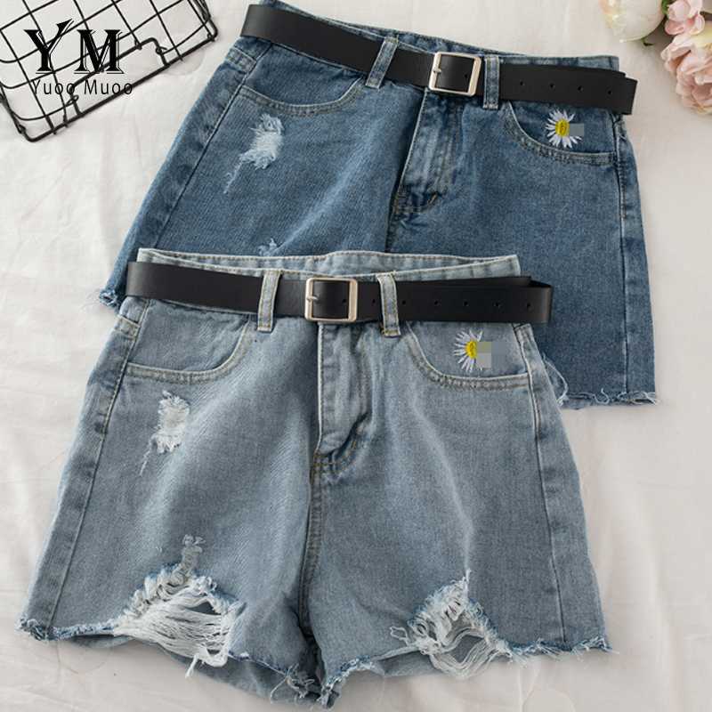 YuooMuoo Denim Shorts Jeans Women Ins Fashion Vintage Embroidery Blue Jeans Shorts with Belt Casual Ripped Summer Short Pants
YuooMuoo Denim Shorts Jeans Women Ins Fashion Vintage Embroidery Blue Jeans Shorts with Belt Casual Ripped Summer Short Pants