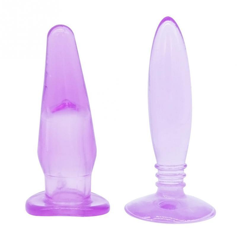 6 Pcs/set TPR Long Anal Sex Toys Soft Butt Plugs for Women black/pink Adult Sexy Anal beads butt plug with 3 beads Y18110802 - view 5